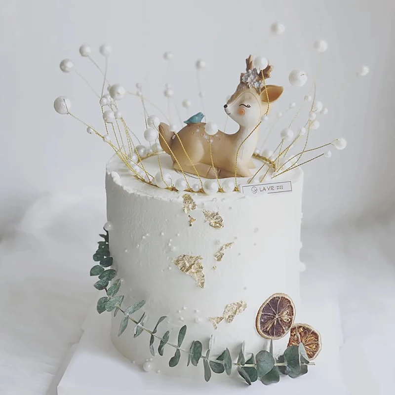 Car Accessories Girly - Cake Topper Birthday Party Baby Deer