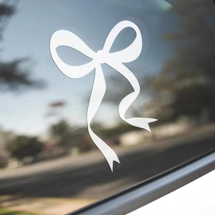 1 Pc Bow Car Decal, Vinyl Girl - Car Accessories Girly recension och pris