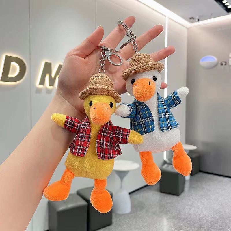 15cm Cute Duck Plush Keychain  - Car Accessories Girly recension och pris