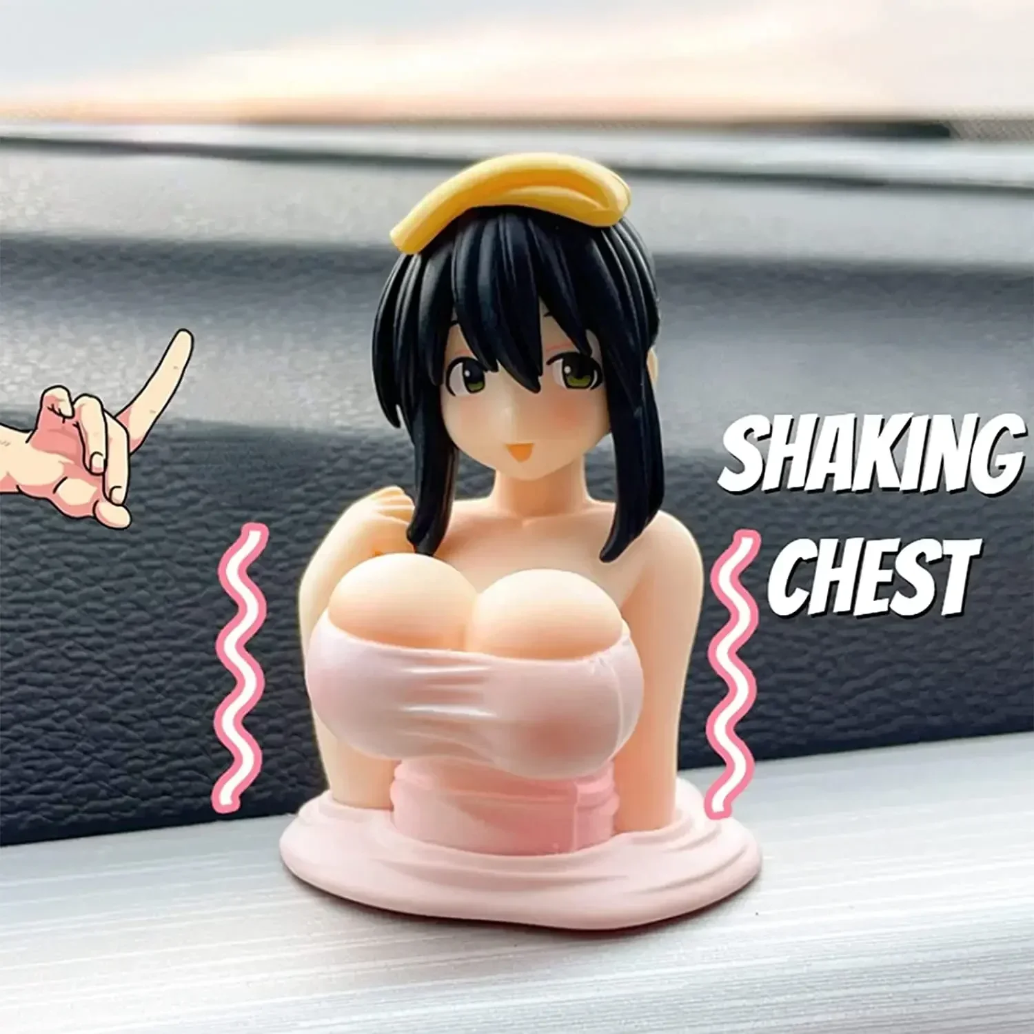 Sexy Anime Shaking Boobs Conso - Car Accessories Girly recension och pris