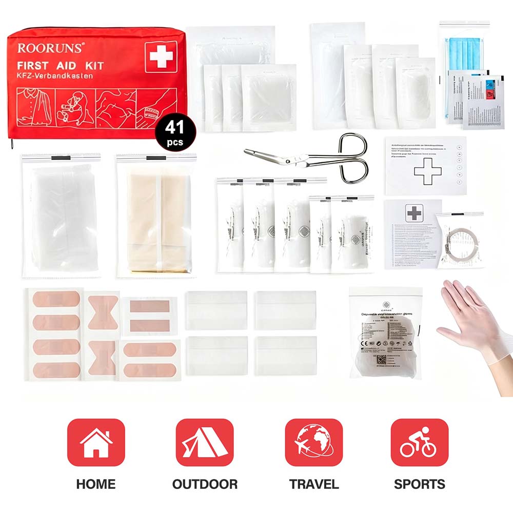 Travel Essentials First Aid Ki - Car Accessories For Elderly recension och pris