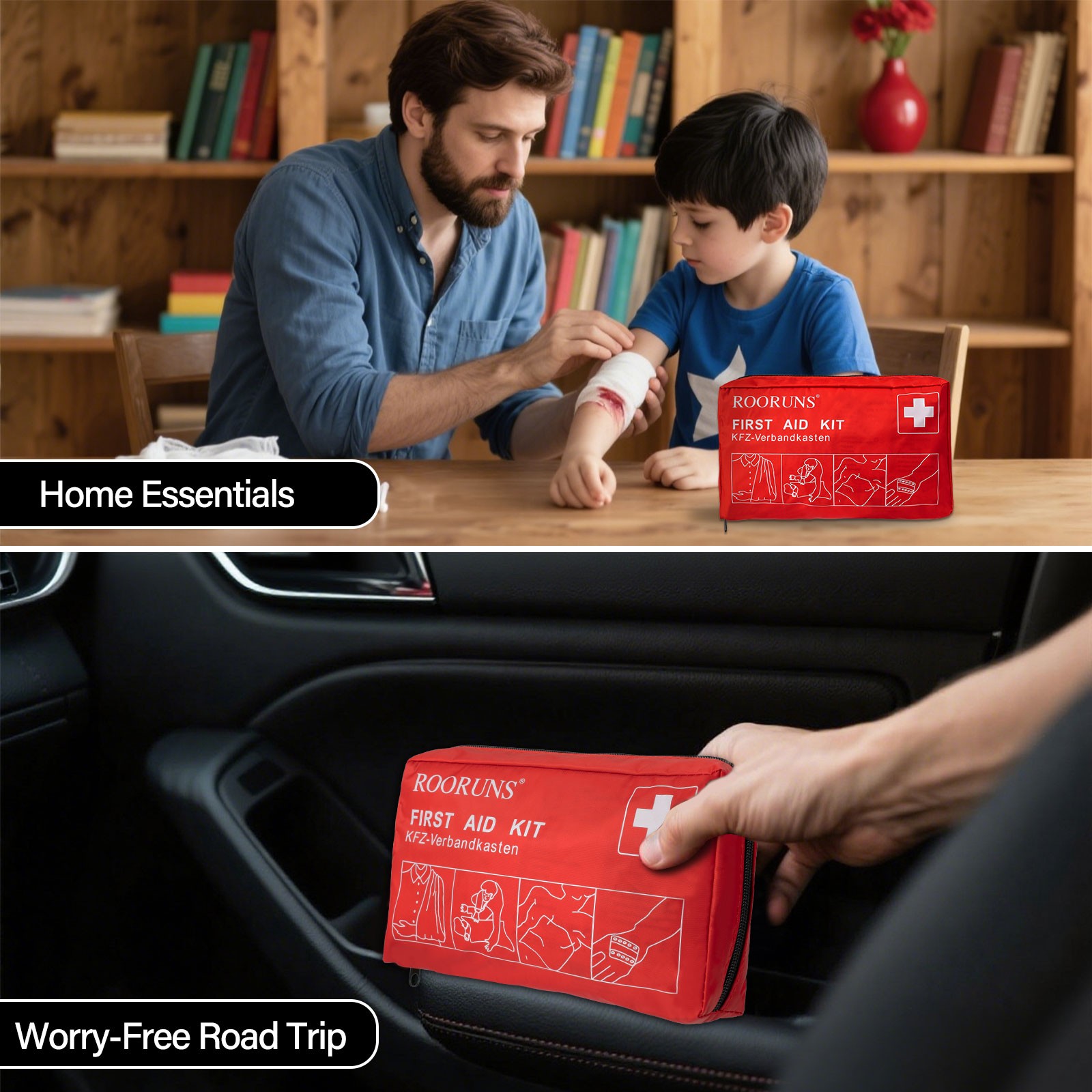 Travel Essentials First Aid Ki - Car Accessories For Elderly recension och pris