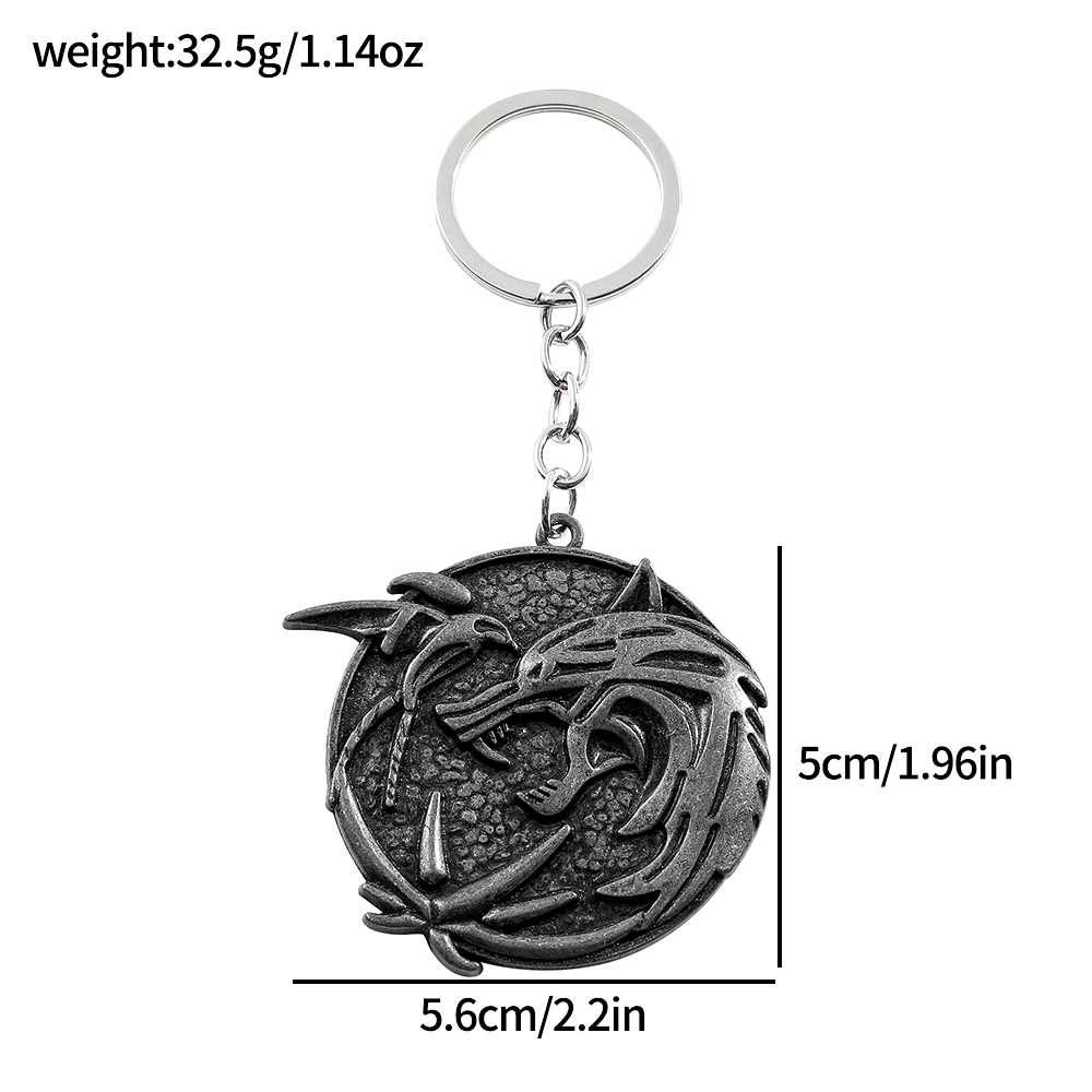 Vintage Wolf Head Keychain Gam - Car Accessories Gifts For Men recension och pris