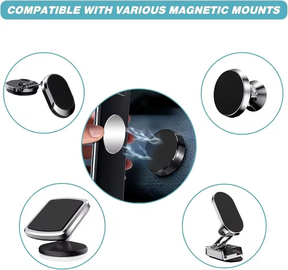 1/50Pcs Magnetic Metal Plate F - Car Phone Holder Magnetic recension och pris