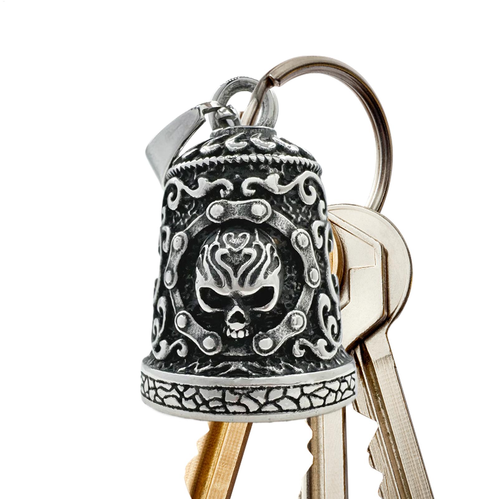 Skull Bell Charm Motorcycle Be - Car Accessories Gifts For Men recension och pris