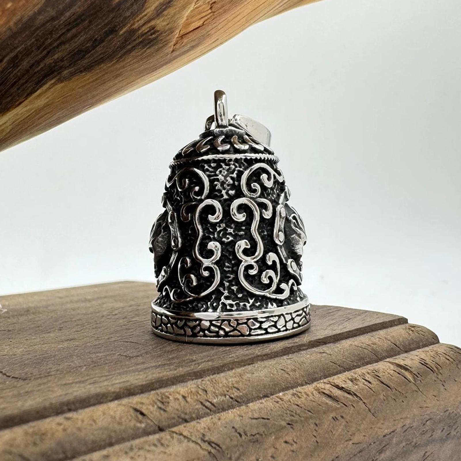 Skull Bell Charm Motorcycle Be - Car Accessories Gifts For Men recension och pris