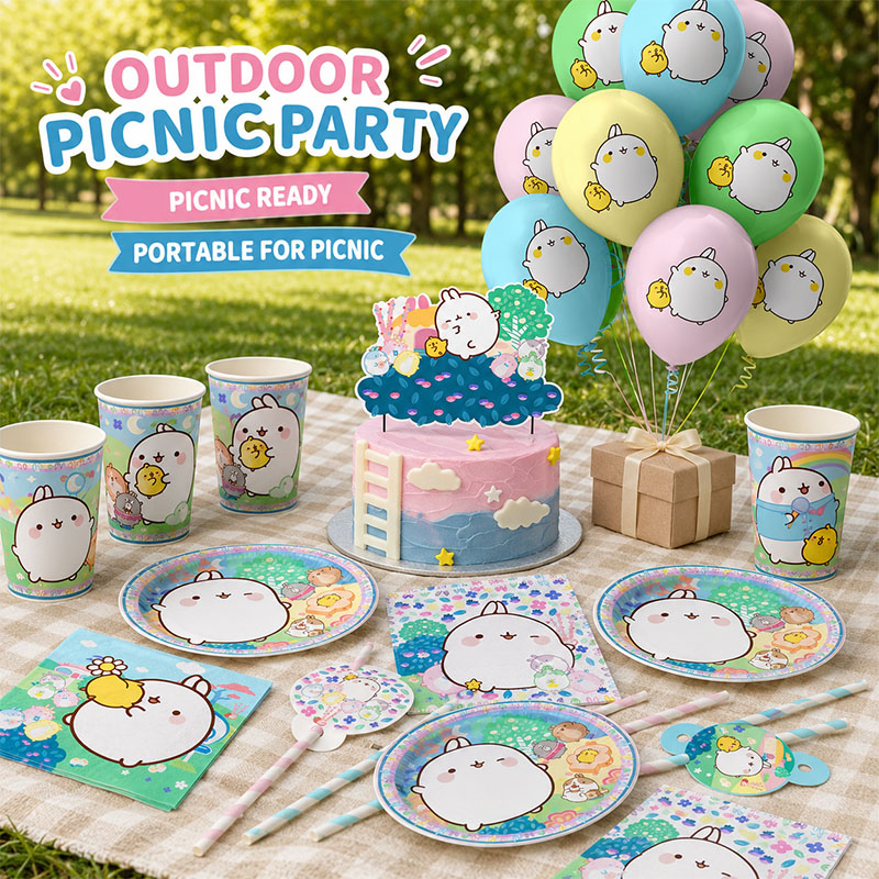 Molang Cartoon Themed Party Su - Car Accessories Girly recension och pris