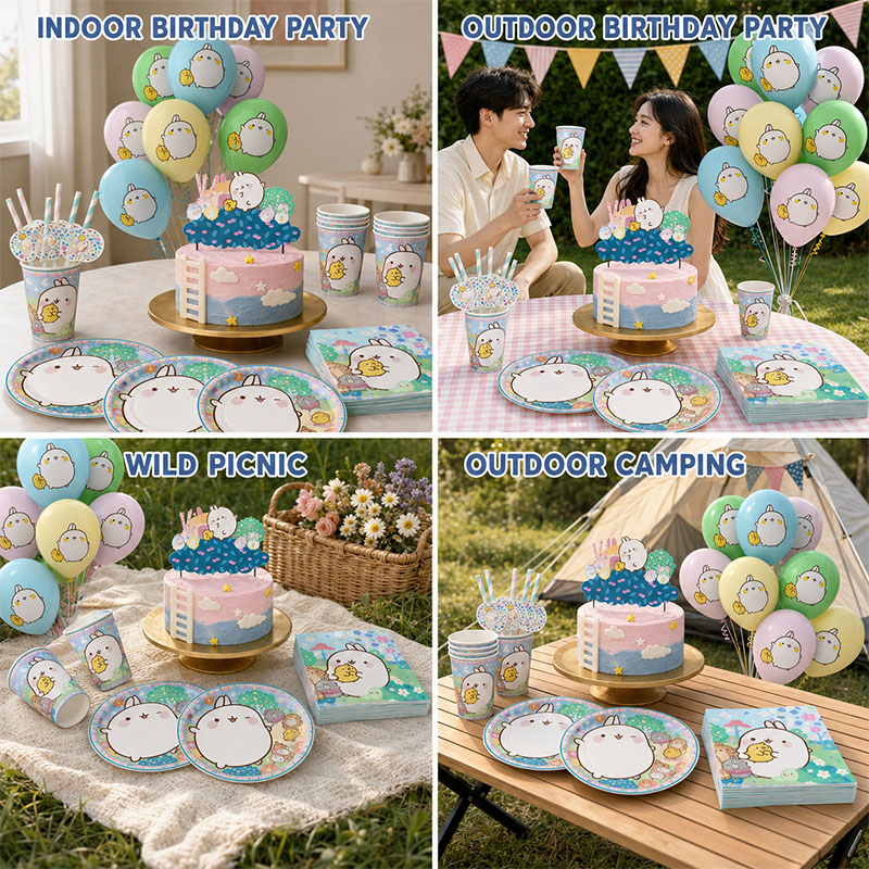 Molang Cartoon Themed Party Su - Car Accessories Girly recension och pris