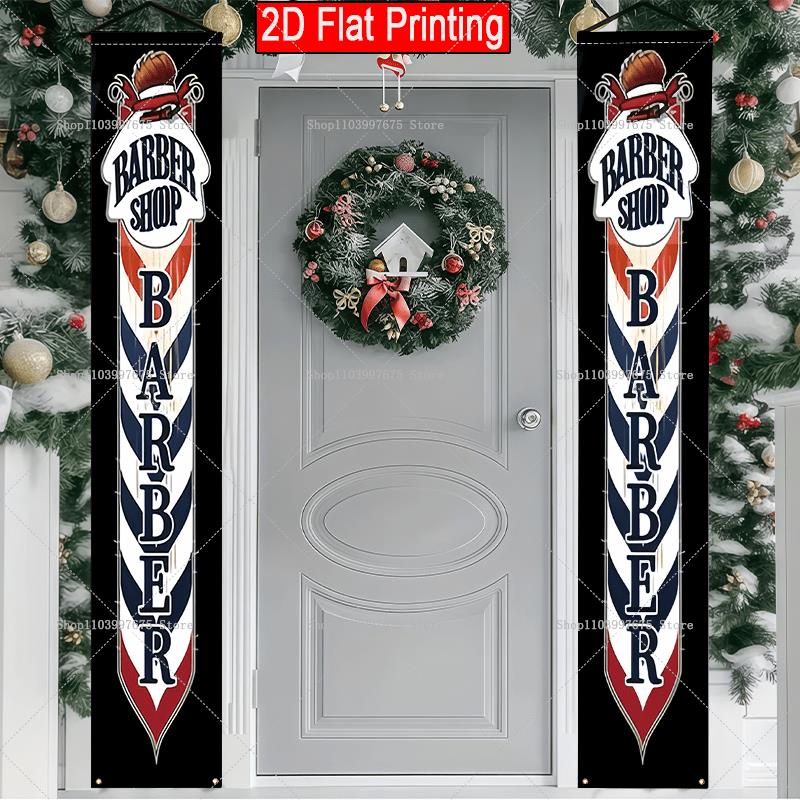 2D Barber Shop Text Logo Door  - Car Accessories Girly recension och pris