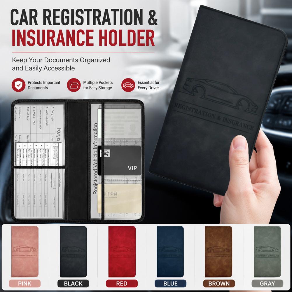 PU Leather Car Registration In - Car Accessories For Elderly recension och pris