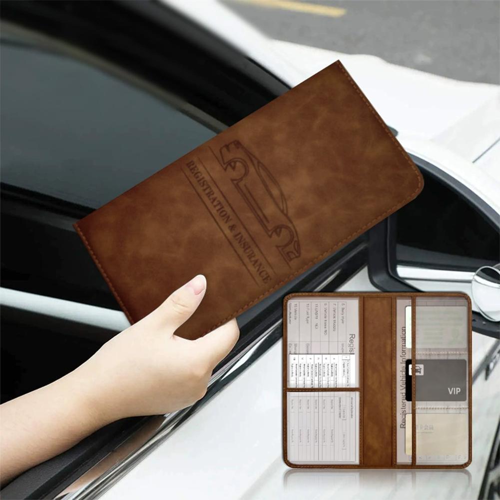 PU Leather Car Registration In - Car Accessories For Elderly recension och pris
