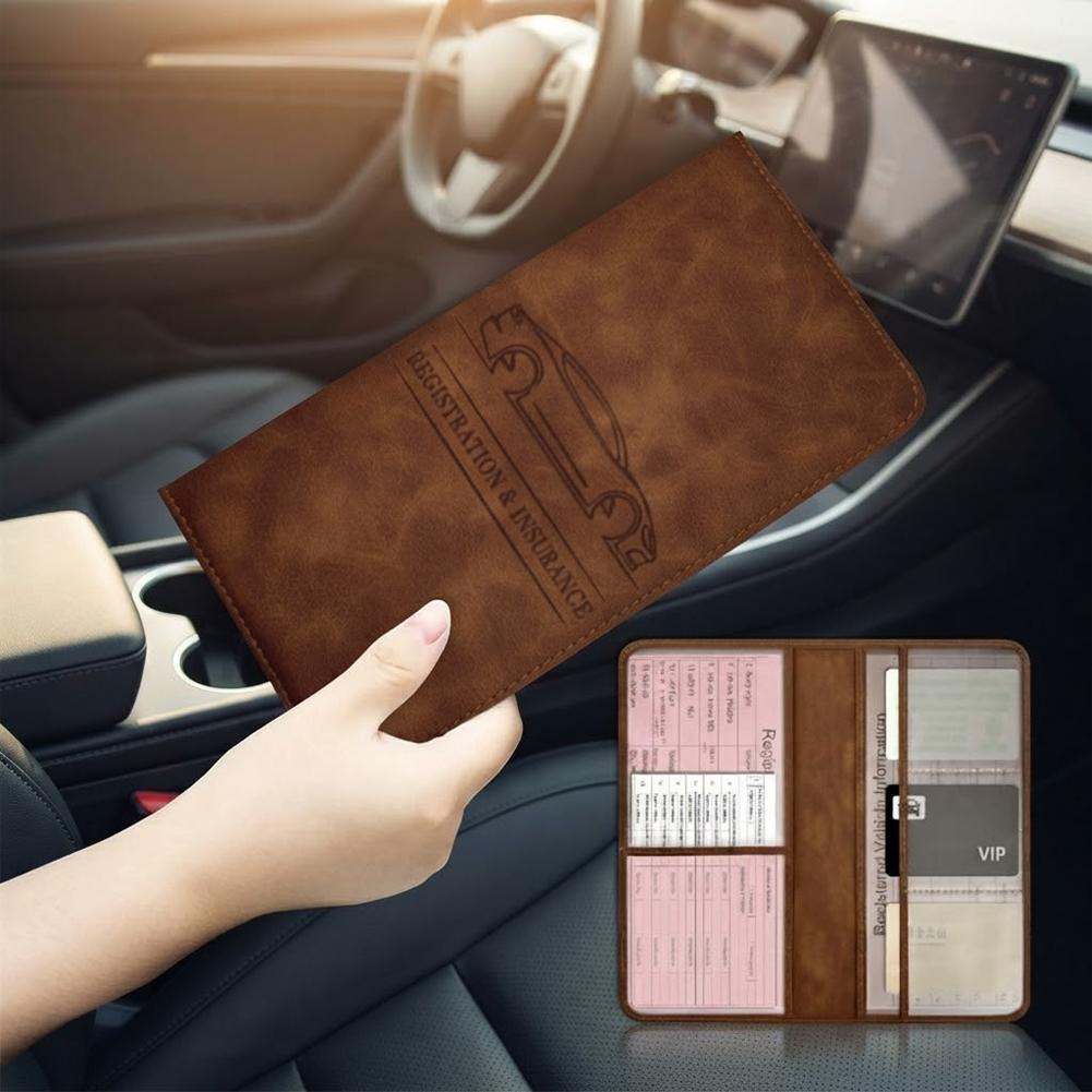 PU Leather Car Registration In - Car Accessories For Elderly recension och pris