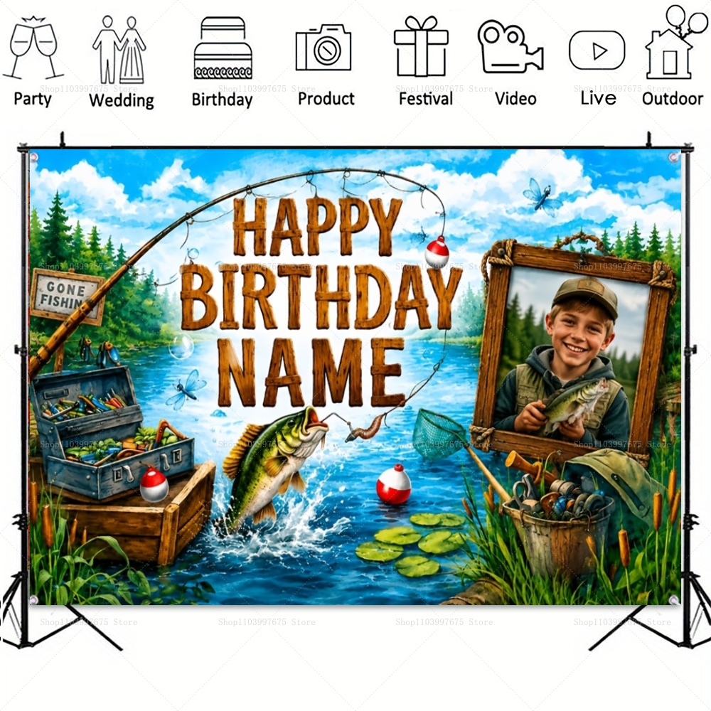 Custom Name Photo fishing-them - Car Accessories Girly recension och pris