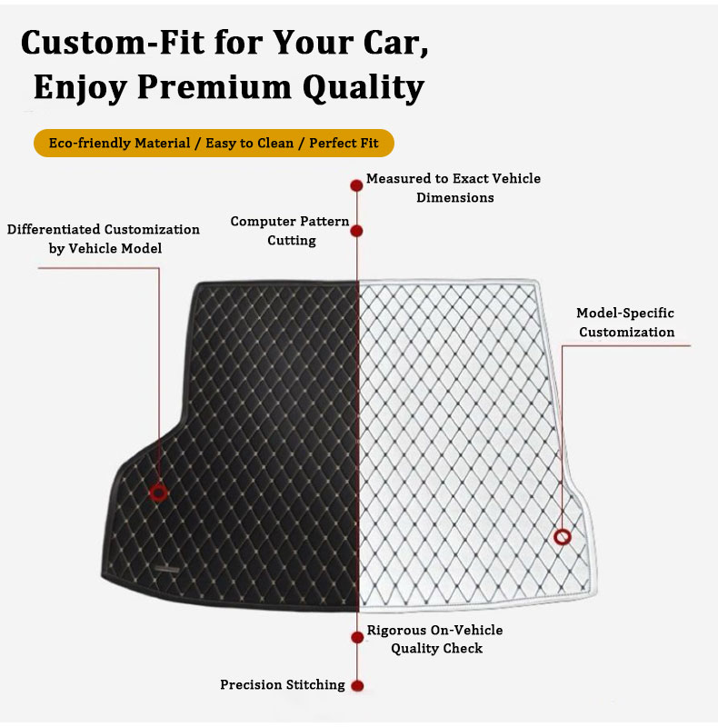 Car Rear Trunk Mats For Merced - Car Accessories Low Price recension och pris